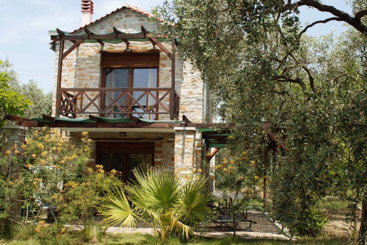 Elea Stone Houses In Organic Quiet Olive Grove, Prinos, Thassos Exterior photo