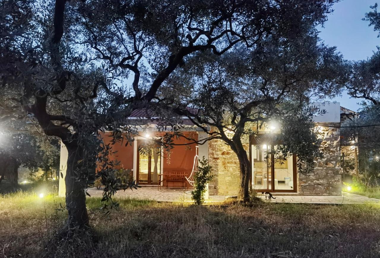 Elea Stone Houses In Organic Quiet Olive Grove, Prinos, Thassos Exterior photo